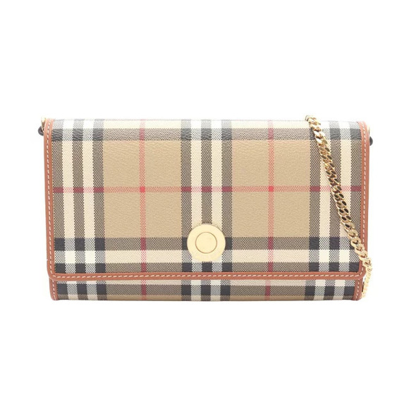 Burberry Handbags - Burberry Nova Check Shoulder Bag Canvas Leather Beige Multicolor